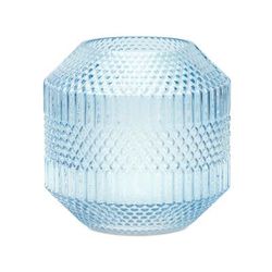 Vase 8"D x 8"H Glass by Melrose in Blue