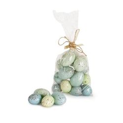 Eggs (Bag of 16) 2.25"H Foam by Melrose in Blue/green