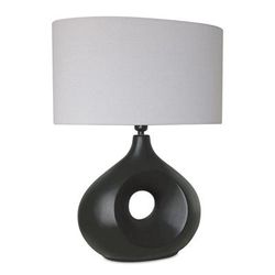 Table Lamp 22.5"H Ceramic by Melrose in Black/grey