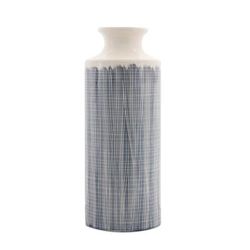 Vase 19.25"H Terra Cotta by Melrose in Blue/white