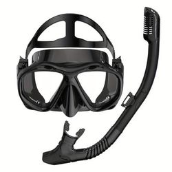TEMU 1pc Professional Snorkeling Mask Goggles - , Clear Visibility, Comfortable Wear, Easy Breathing, Construction - Snorkelers