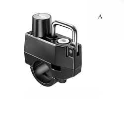 TEMU Alloy Helmet Lock - Anti-theft Security For E-bikes, Motorcycles, Multipurpose Bicycle - Metal Hook And Lock For Adult Helmets