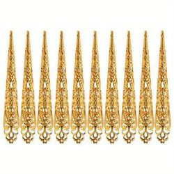 TEMU 10pcs Halloween Long Fake Nails Vampire Finger Nail Covers Zombie Scary Cosplay Masquerade Props