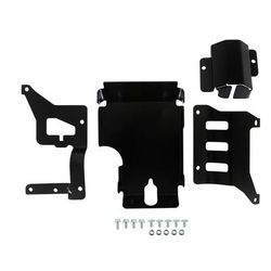 Holley Skid Plate Aluminum Black, 90-day limited warranty 302-35