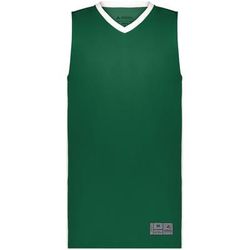 Augusta Sportswear AS6886 Athletic Match-Up Basketball Jersey T-Shirt in Dark Green/White size 2XL | Polyester 6886