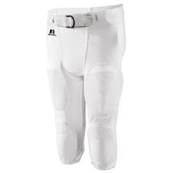 Russell Athletic F25PFP Practice Football Pant in White size XS | Polyester