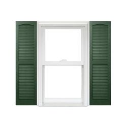 Homeside Open Louver Vinyl Shutters (1 Pair) Special Order 14-1/2 Inch x 59 Inch - 490 Green