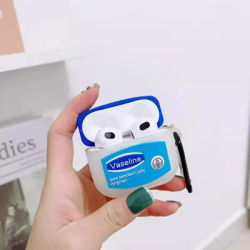 Lotion corporelle pour AirPods 4 3 2 1, étui pour écouteurs sans fil pour AirPods Pro Vaseline, dessin animé, protection en Silicone pour casque d'écoute
