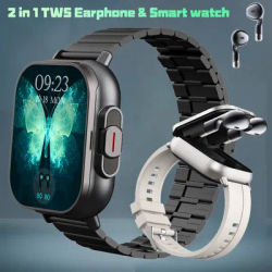 LIGE New TWS 2-in-1 With Headset Smart Watch Bluetooth Call Men Watch GPS Track SmartWatch Heart Rate Monitor Play Music Watches