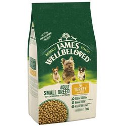 3x1.5kg Small Breed Turkey & Rice James Wellbeloved Dry Dog Food