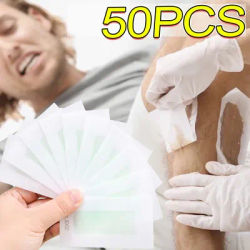 50PC Hair Removal Wax Strips Painless Fast Facial Body Hairs Removal Bikini Legs Arm Hair Removal Patch Unisex Women Beauty Tool