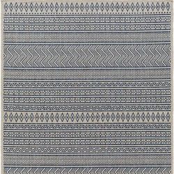 Lua Stripe Indoor/Outdoor Rug - Blue, 2'7" x 12' - Frontgate