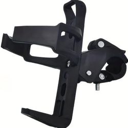TEMU 360° Rotating Bike & Scooter Water Bottle Holder - Pp Material, Black - Secure Clamp For Electric Scooters, Mountain Bikes & Outdoor Cycling - Perfect Gift For Cyclists, Bike Accessories