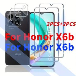 TEMU 4pcs For X6b, 2pcs Screen Protector And 2pcs Camera Lens Protector, Tempered Glass Film, Scratch Resistant,bubble-free For X6b Screen Protector X6b,9h Hardness, Hd, Anti Scratch,2+2pcs
