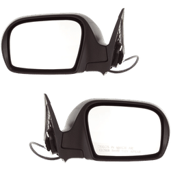 JC Whitney Mirror Textured Black, Driver & Passenger Side, 1-year limited warranty SET-JSU15ER