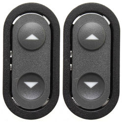 JC Whitney Window Switch Gray, Front, Driver & Passenger Side, 1-year unlimited-mileage warranty SET-JARBC505203