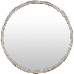 Vallelado 34"H x 34"W x 1"D Modern Metallic - Nickel Accent Mirror - Boutique Rugs