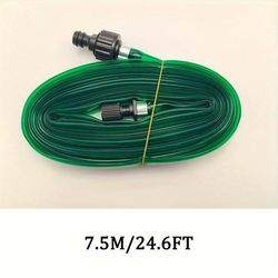 TEMU 1pc Universal Drip Irrigation Hose, Plastic Garden Lawn Watering Tubing With European And American Thread Standard Connector, Efficient Lawn Care