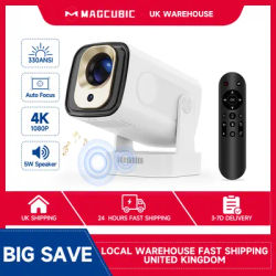 Magcubic HY310 4K Auto Focus Android 11 Mini Projector 330ANSI 5W Speaker Air Mouse Voice Control Portable Outdoor Home Cinema