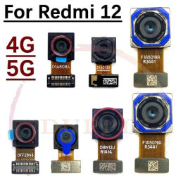 Back Main Facing Camera For Xiaomi Redmi 12 4G/5G Front Samll Facing Rear Camera Moduel Flex Cable