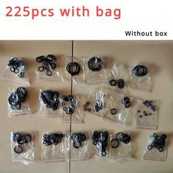 TEMU 225pcs -ring Assortment Kit - Synthetic Rubber, & Shape For Automotive, Faucets, Pressure Washers, Plumbing Seals & Air/gas , Flat Washer Included, Rubber Washers