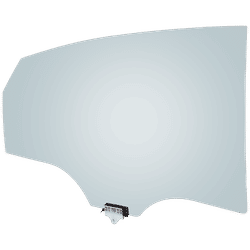 JC Whitney Door Glass, Rear, Passenger Side, 1-year unlimited-mileage warranty JRH48130051