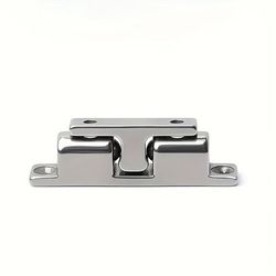 TEMU 1pc Stainless Steel Magnetic Door Latch, Aluminum Alloy, No-drill Installation, Strong Magnet, Collision-proof, For Bedroom, Bathroom, Wardrobe, Cabinet, Industrial Hardware