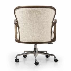 Caswell 26W x 28D x 35H OffWhite/Brown Chair - Four Hands