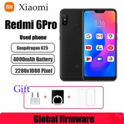 Xiaomi Redmi 6 Pro Snapdragon Global Firmware625 Pixels 4000 MAh Batterry Dual SIM Android 4G Smartphone 3GB 32GB Used Phone