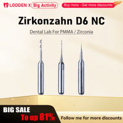Zirkonzahn Diamond Coating Milling Cutter Dental Milling Burs D6 PMMA Zirconia Shank DC Diameter Drill 2.0/1.0/0.6mm materials