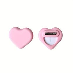 TEMU Heart-shaped Silicone Airtag Case, -resistant & Drop-proof Protective Cover For Tag, Pet Gps Pin For Collars, No Battery, Long- Color