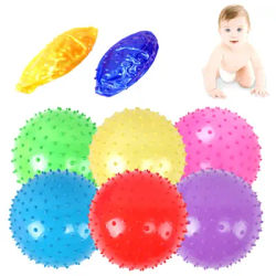 3Pcs 16CM Fun Games Kids Inflatable Ball Rubber Toy Baby Cartoon Thorn Large Balloon Developmental Children Massage Toys Balls