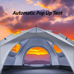 Outdoor Automatic Quick-opening Tent Automatic Rainproof Sunshine-proof Tent Fishing Beach Sunshine Shelter 4 person tents