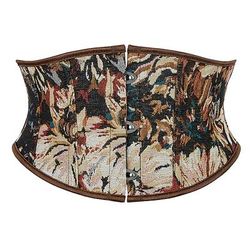 Rococò Completo Mascherata Corsetto Overbust Cosplay Jacquard Controllo della Pancia Push-Up Jacquard Costume Per donna Reale Mascherata Feste Carnevale di Venezia Adulti Corsetto