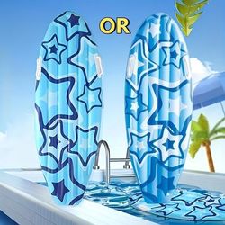 TEMU 1pc & Purple Starfish Pvc Surfboard - Durable, Lightweight, And Stylish For All Skill Levels, Ideal For Beach And Poolside Fun, Pool Surfing|stylish Board Design|durable Pvc Material