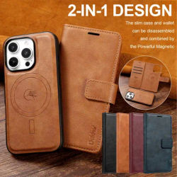2 in 1 MagSafe Wallet Case for IPhone 16 Promax 15 Plus 14 Pro Max 13 12 Iphone16 Magnetic Wireless Charging Phone Cover