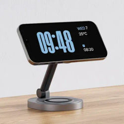 Supporto per caricabatterie wireless magnetico 3 in 1 per Magsafe iPhone 16 15 14 13 12 Pro Max Stazione di ricarica rapida per Apple Watch Airpods