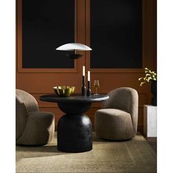 Montelongo 20"L x 20"W x 81"H Rustic Black/White Pendant - Boutique Rugs