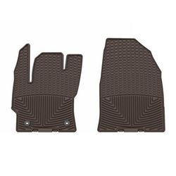 Weathertech Floor Mats Made of Rubberized Thermoplastic Elastomer Gray Molded Liner, Front Row, Lifetime limited warranty W704CO