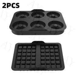 TEMU Compact Size/2pcs Baking Waffle Donut Molds Reusable Silicone Liners For Ninja Af400eu Af451eu Sl400eu Af500de Models And Many Other Air Fryers Accessories For Oven Baking Pan