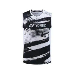 Yonex 2024 New Badminton Suit Sleeveless Men's and Women's Vest Breathable Sweat-absorbent Quick-drying Training Suit Top