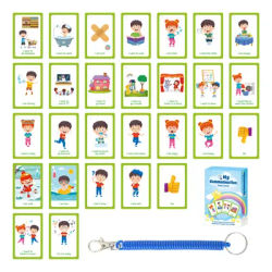 Bview Art Special Needs Communication Cards for Kids - Nonverbal Visual Aid, Autism Learning Tools & Cognitive Prompt Cards