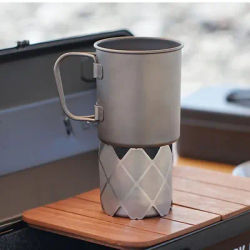 Camping Alcohol Stove Windscreen Stainless Steel Outdoor Stove Windscreen Portable Alcohol Stove Rack for Outdoor Camping Hiking