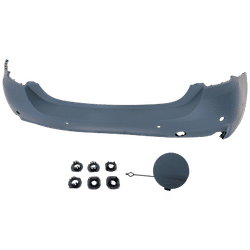 JC Whitney Bumper Cover Primed, Rear, 1-year unlimited-mileage warranty RB76010136P
