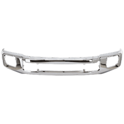 JC Whitney Bumper Steel Chrome, Front, 1-year unlimited-mileage warranty RF01010083