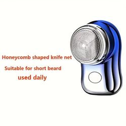 TEMU Men's Electric Portable Rotary , Charging, Cordless , Replaceable Blade, Travel , Usb Rechargeable , Creative Gift For Boyfriend