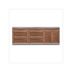 NewAge Outdoor Kitchens Grove 4-Piece Outdoor Kitchen Set with Countertops and Covers