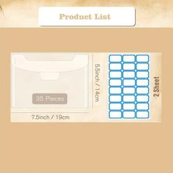 TEMU 35 Pieces 7.5 X 5.5 Inches Clear Stamp And Die Storage Bags - Scrapbooking Supplies - Pp Material - Organize Your Crafting Tools