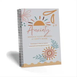 A03R Anxiety Management Workbook for Adults, Spiral-Bound Relax Journal, Mindfulness and Anxiety Reduction, Anxiety Relief