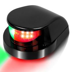 TEMU Boat Bow Navigation Lights, Marine Warning Light, Marine Safety Lights, Marine Led Navigation Light Ideal For Pontoon, And Small Boat